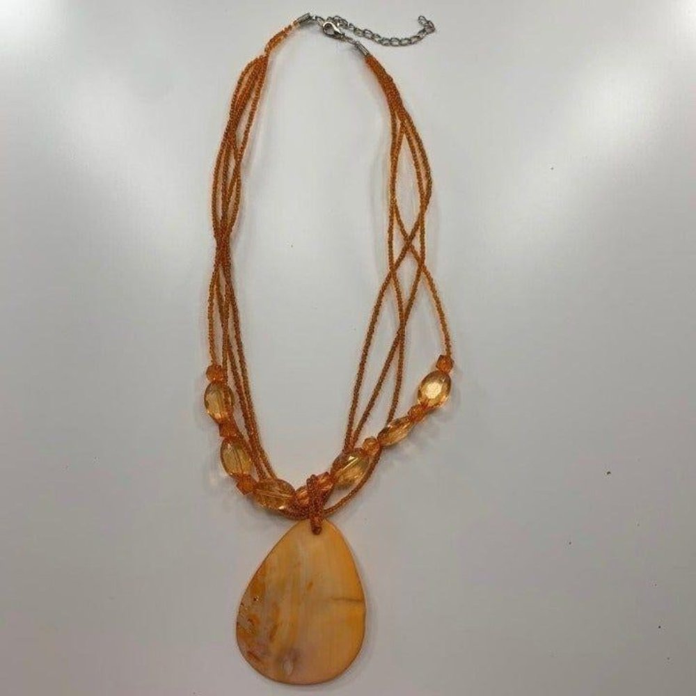 Seashell and Beads Costume Necklace